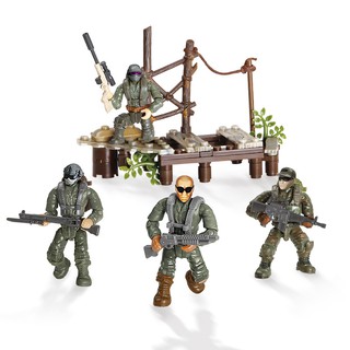 Bộ đồ chơi lắp ráp mô hình lính rừng nhiệt đới quân sự hiện đại Call of Duty MEGA BLOK - LEGO - COBI