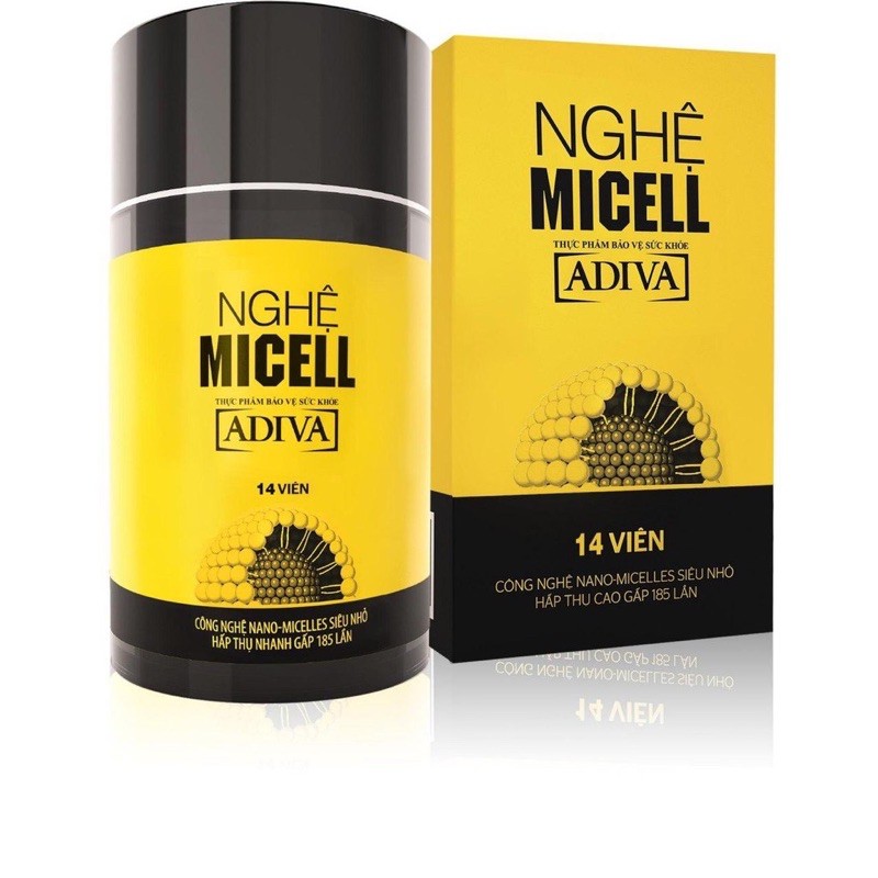 Hộp Nghệ Micell Adiva (14 viên/hộp)