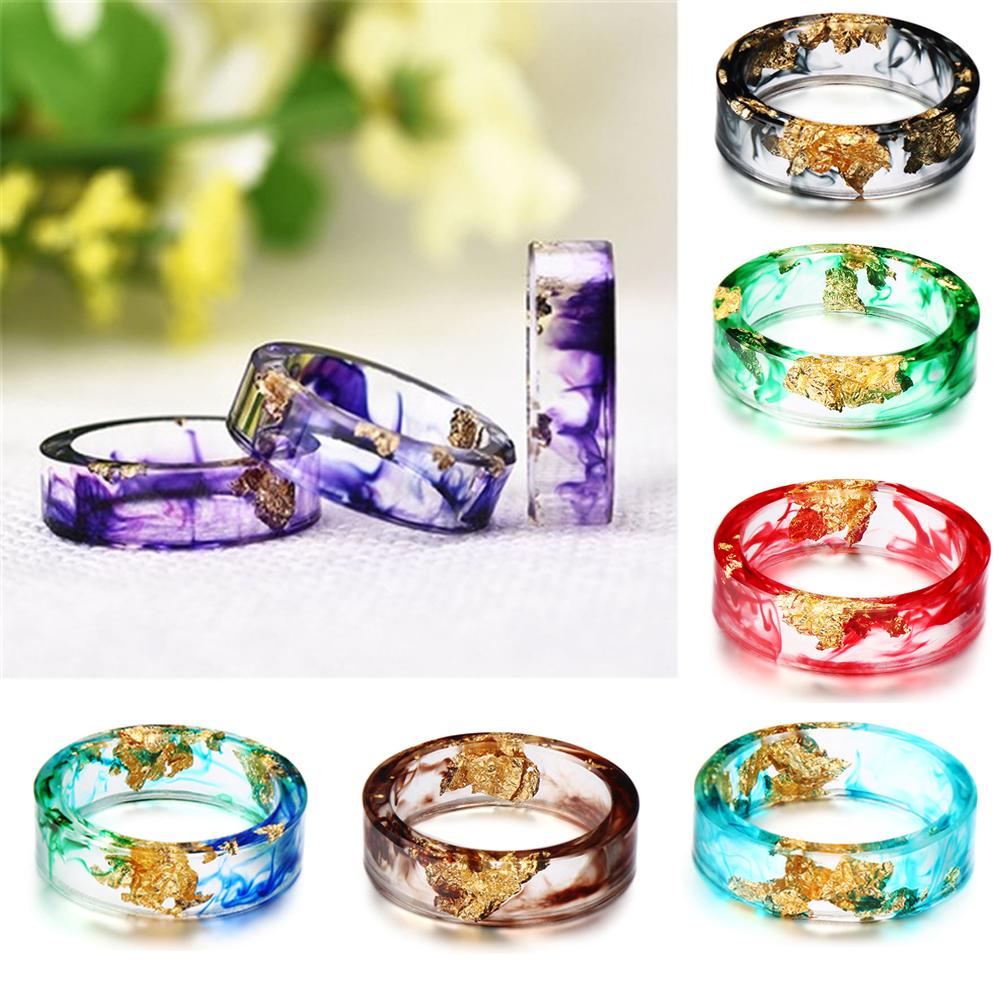 Nhẫn Resin Epoxy Resin Lãng Mạn Cho Nữ|Giấy Bạc Trang Trí Nhà Cửa Tiện Dụng