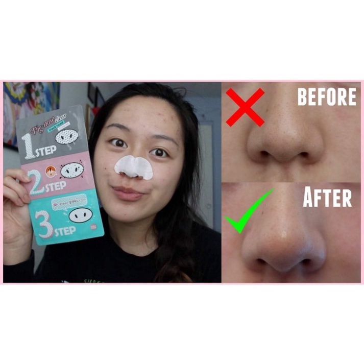 Miếng lột mụn mũi 3 bước Holika Holika Pig Nose Clear Black Head 3 Step Kit