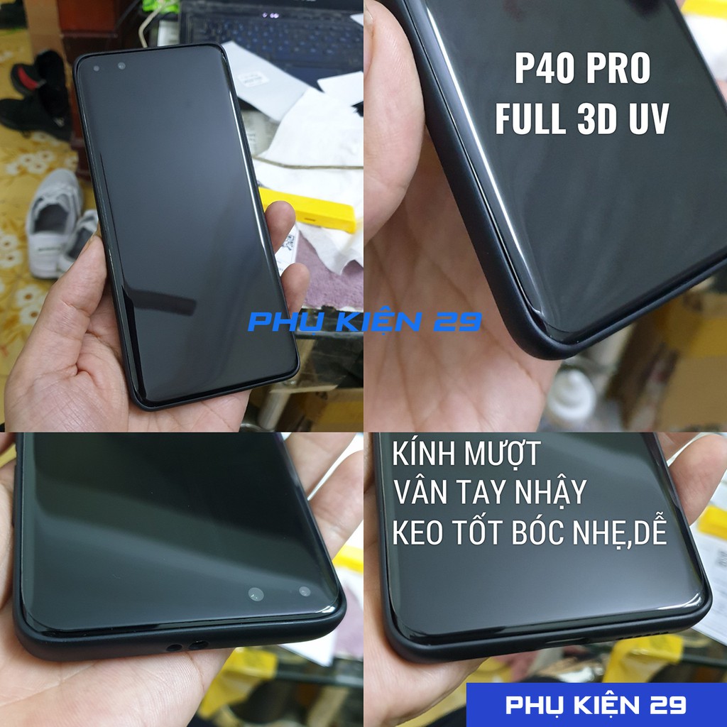 Dán kính cường lực FULL màn FULL keo cao cấp UV BULLETPROOF