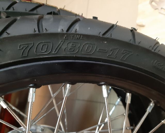 Bánh căm xe EXCITER 150 căm đùm mạ crom full vỏ ruột BLAZETECH như hình gắn như zin