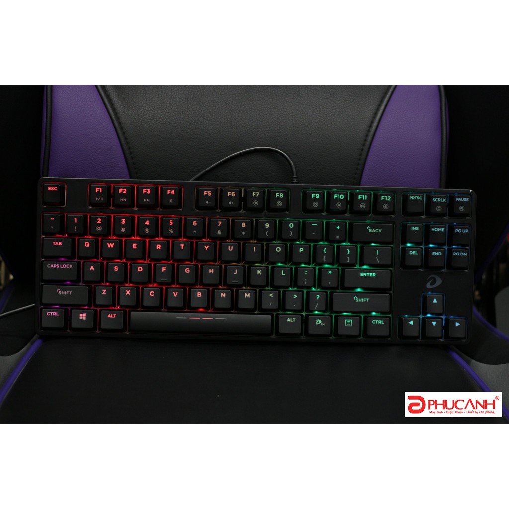 Bàn phím cơ Gaming DAREU DK880 87KEY (RGB, Blue/ Brown/ Red D switch)-Bản mới EK880