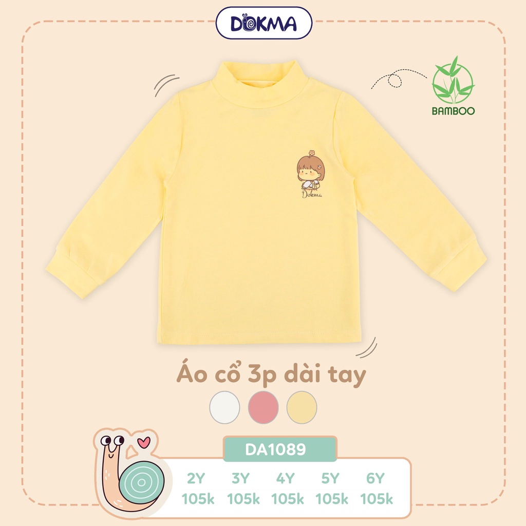 Áo cổ 3 phân sợi tre mềm mịn Dokma DA810, DA912,  DA1089