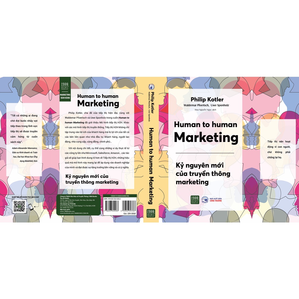 Sách - Human to Human Marketing - Philip Kotler &amp; Waldemar A. Pfoertsch, Uwe Sponholz - 1980Books