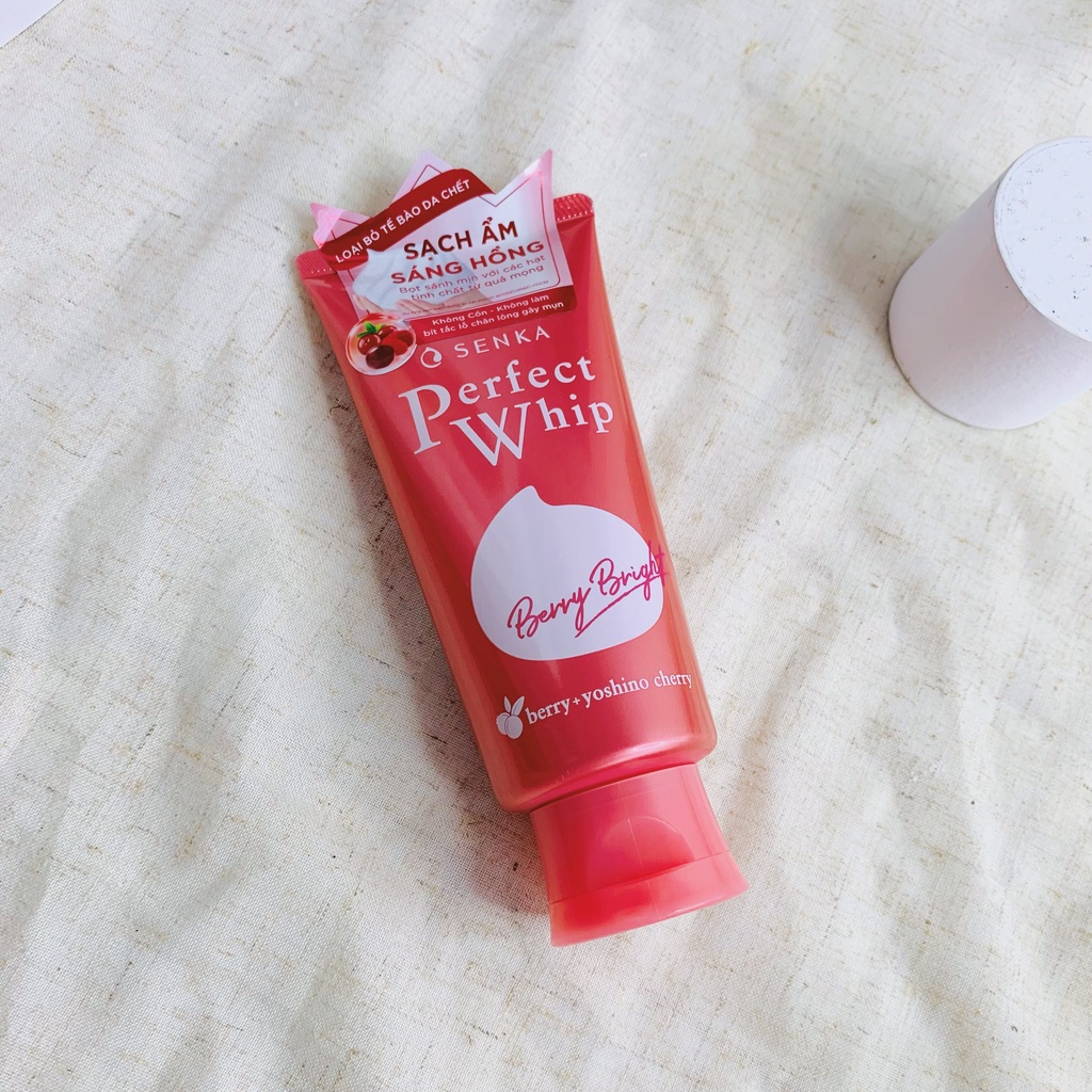 Sữa Rửa Mặt Senka Berry Bright Dưỡng Da Sáng Hồng 100g [COCOLUX]