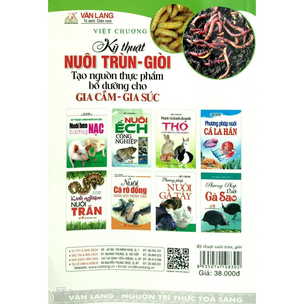 Sách - Kỹ Thuật Nuôi Trùn Giòi - Tạo Nguồn Thực Phẩm Bổ Dưỡng Cho Gia Cầm - Gia Súc
