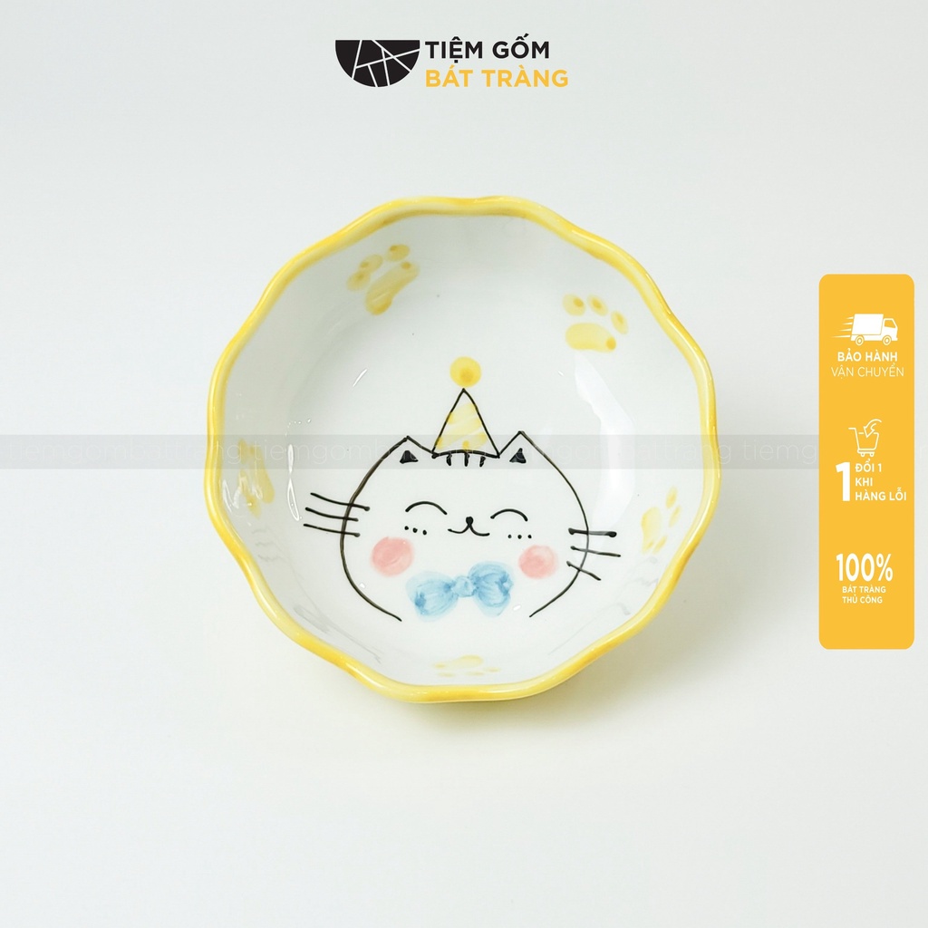 Bát Ăn Chè Bát Sứ Viền Lượn Hoạ Tiết Vẽ Tay Gốm Sứ Bát Tràng Cao Cấp Nhiều Mẫu Cute Ăn Cơm Tô Canh Đựng Salad