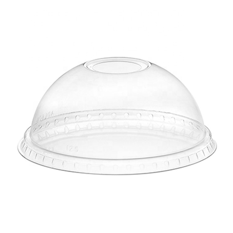Set 50 nắp cầu ly nhựa PET 98mm dùng 1 lần - KingPack
