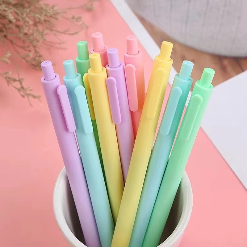 Bút Mực Gel Co Giãn Màu Sắc Ngọt Ngào Kèm Lõi Thay Thế Tiện Dụng Cho Học Sinh