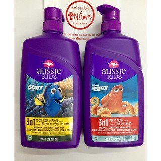 Sữa tắm - gội - xả 3 trong1 cho bé AUSSIE 778ml Mỹ