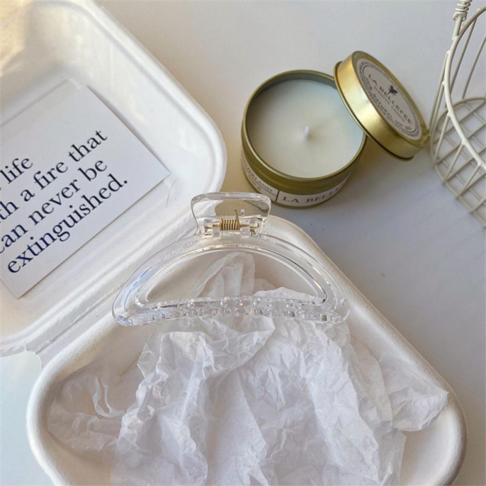 Kẹp Tóc Hình Quạt Rỗng Bằng Acrylic Đơn Giản J2R3