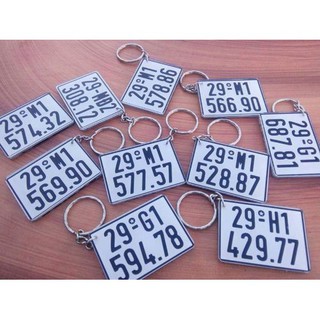 Móc khóa mica 2 mặt (In hình theo yêu cầu) Nhận in từ 3 cái.