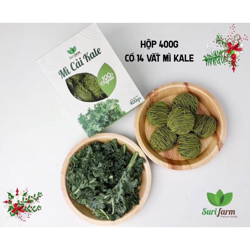 Mì rau củ hữu cơ Suri Farm 400g cho bé ăn dặm, eatclean...