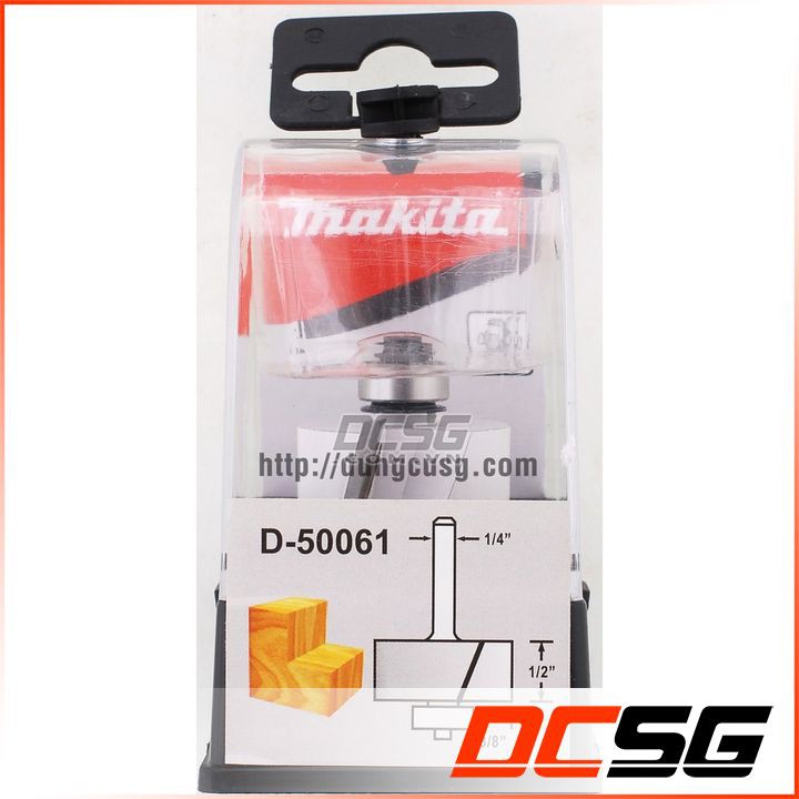 Mũi phay ghép ổ bi cốt 1/4&quot;- 6.35mm Makita D-50061