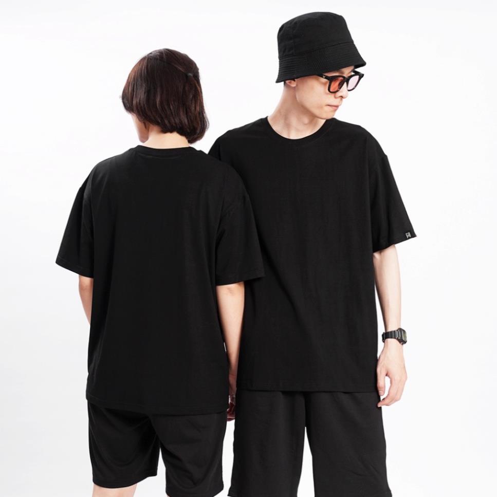 Áo thun Unisex N7 Basic Tee phông trơn nam nữ tay lỡ oversize form rộng 12 màu
