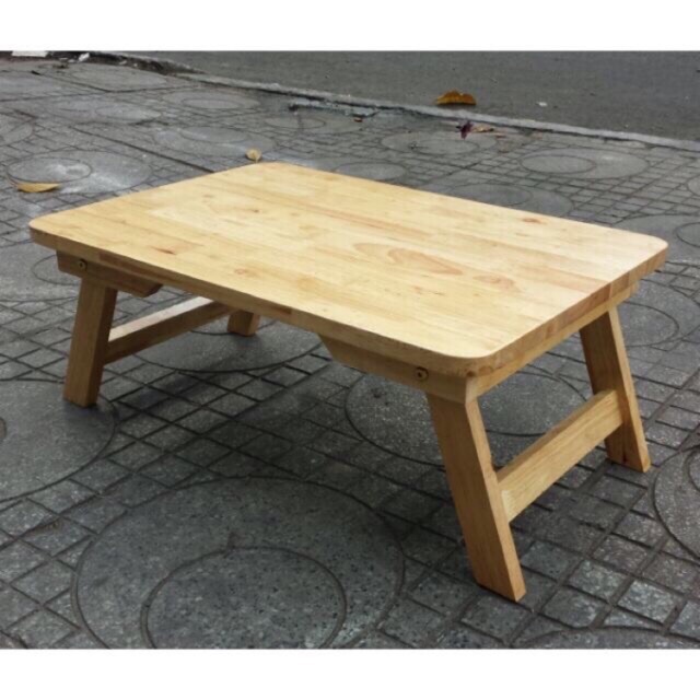 Bàn Gỗ Đa Năng Chân Xếp 40x60cm ,Bàn học,bàn máy tính,bàn trà chữ nhật sofa/cafe ngồi bệt gấp gọn gỗ tự nhiên