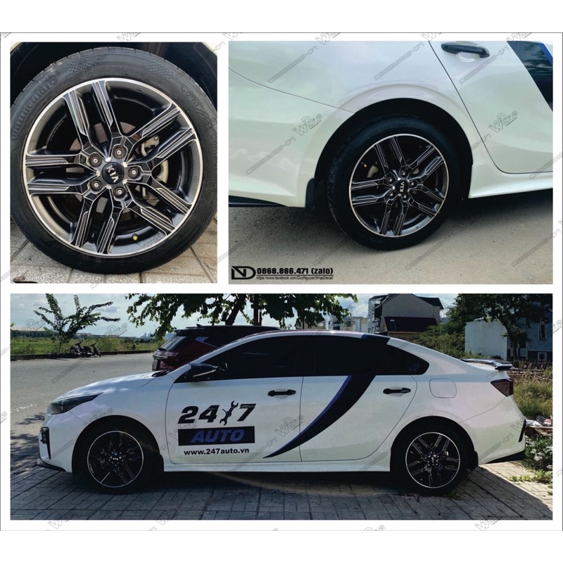 Decal dán mâm Cerato 2019 (5bánh)