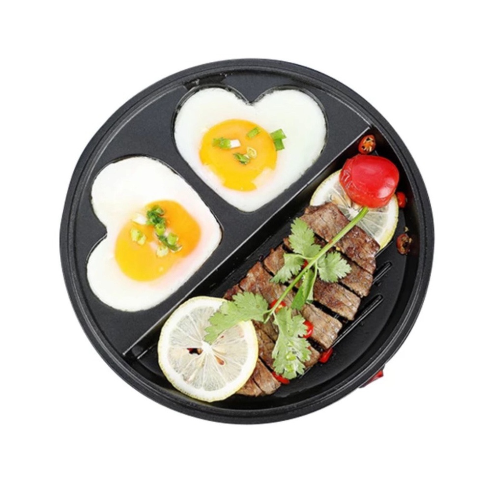 Máy nướng thịt mini, ốp la trứng hình trái tim SOKANY