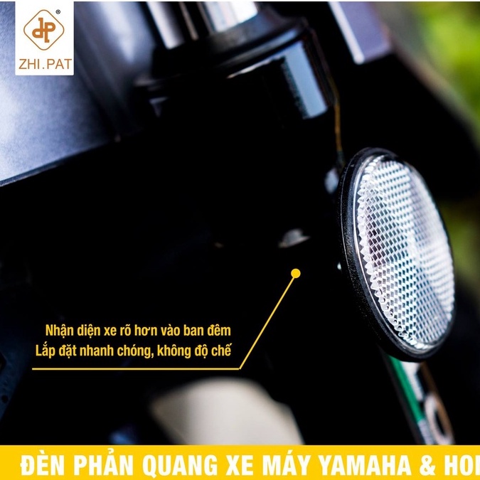 Mắt Mèo Phản Quang Xe Máy - Hàng Chính Hãng ZHI.PAT Nhựa Kỹ Thuật Bảo Hành 2 Năm