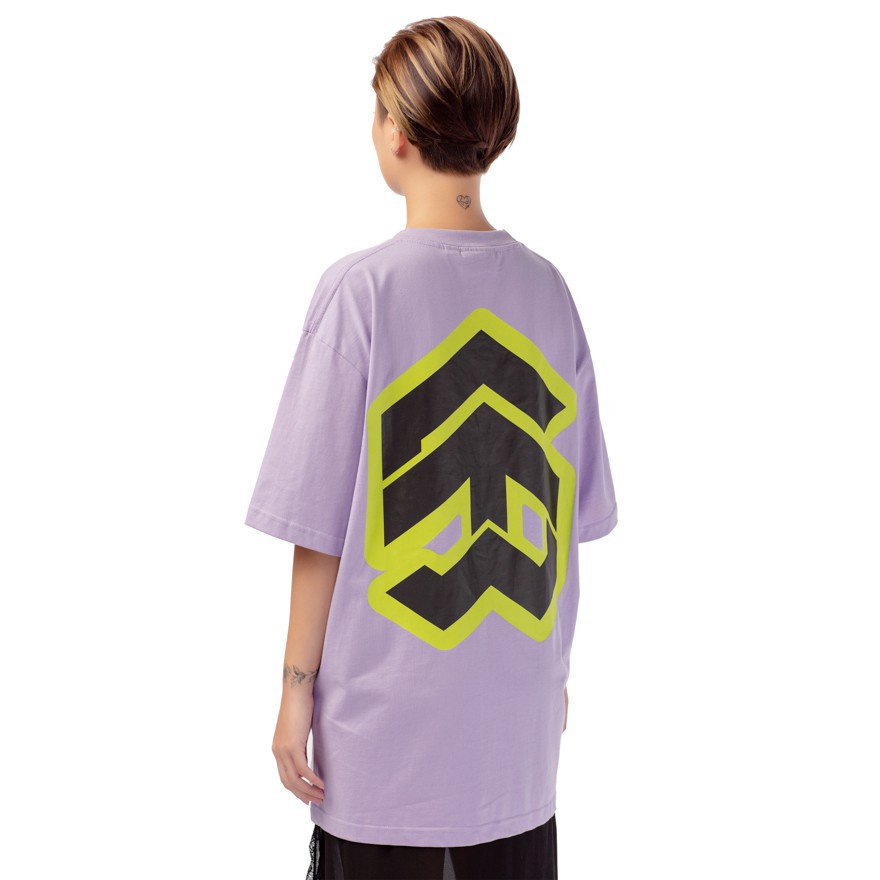 5THEWAY® /stroke/ BIG LOGO NEW TEE™ in PASTEL LILAC aka Áo Thun Màu Tím Tay Ngắn.