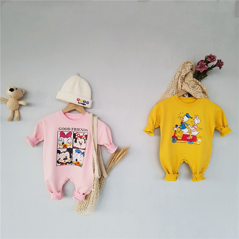 Áo liền quần in hình chuột mickey đáng yêu cho bé