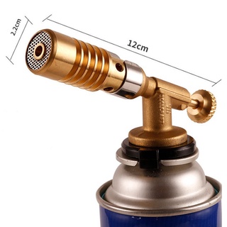 Đèn khò ga mini chịu nhiệt 1300 độ bằng đồng nguyên khối hàng chất lượng cao. Ảnh thật