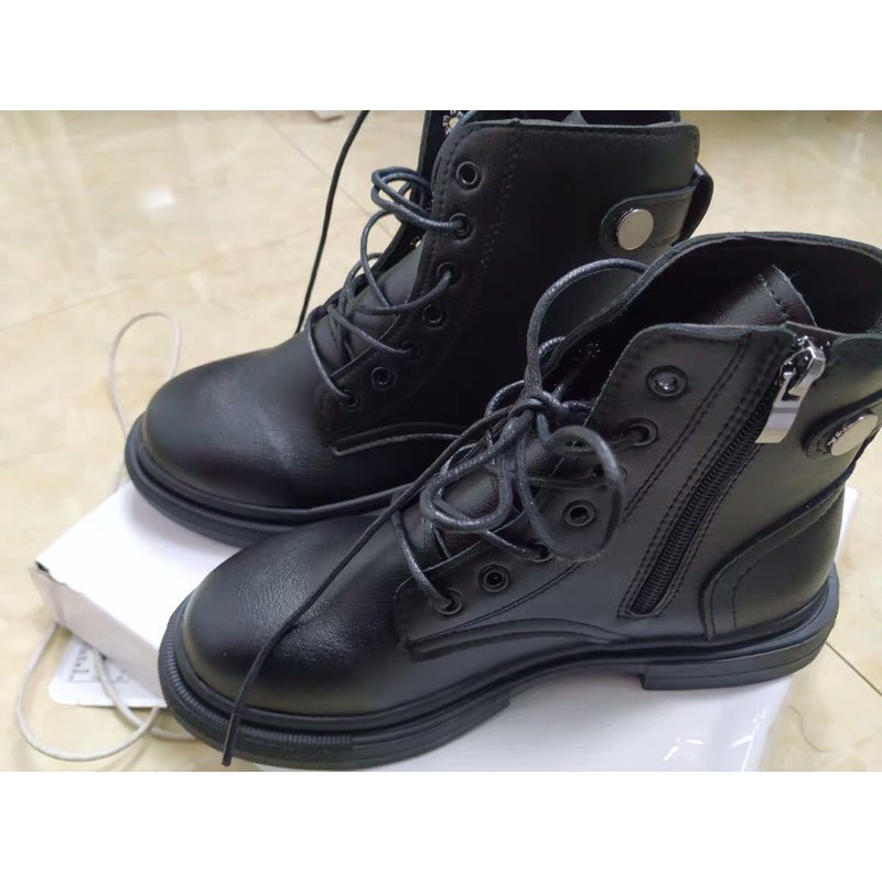 Bốt Nữ Chiến Binh Boots Ulzzang Có Khoá Sườn Phong Cách Hàn Quốc GB03 | BigBuy360 - bigbuy360.vn
