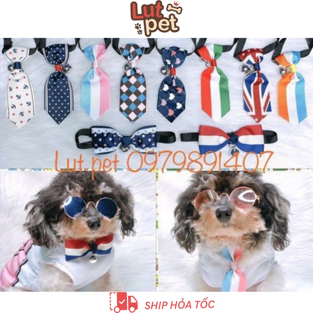 Cà vạt - nơ - phụ kiện quần áo thời trang chó mèo - lutpet