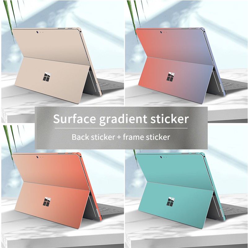 Miếng Dán Máy Tính Siêu Mỏng Màu Trơn Chống Nước Chống Trầy Xước 12.3 inches surface Go Cho Microsoft surface Pro3 / 4 / 5 / 5 / 6 / 7
