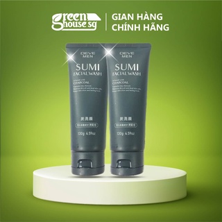 Sữa Rửa Mặt Deve Men Sumi Facial Wash Than Hoạt Tính Charcoal Dành Cho Nam (tuýp 130g) - Nhật Bản