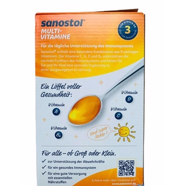 Vitamin tổng hợp Sanostol số 3 460ml (3-6y) Đức