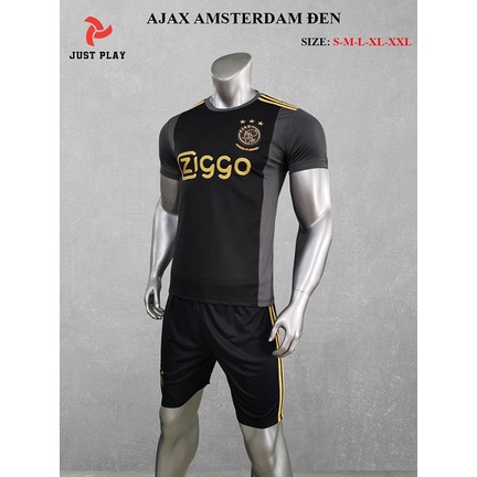 Áo quần bóng đá CLB Ajax Amsterdam đen mới 2021 GIÁ RẺ