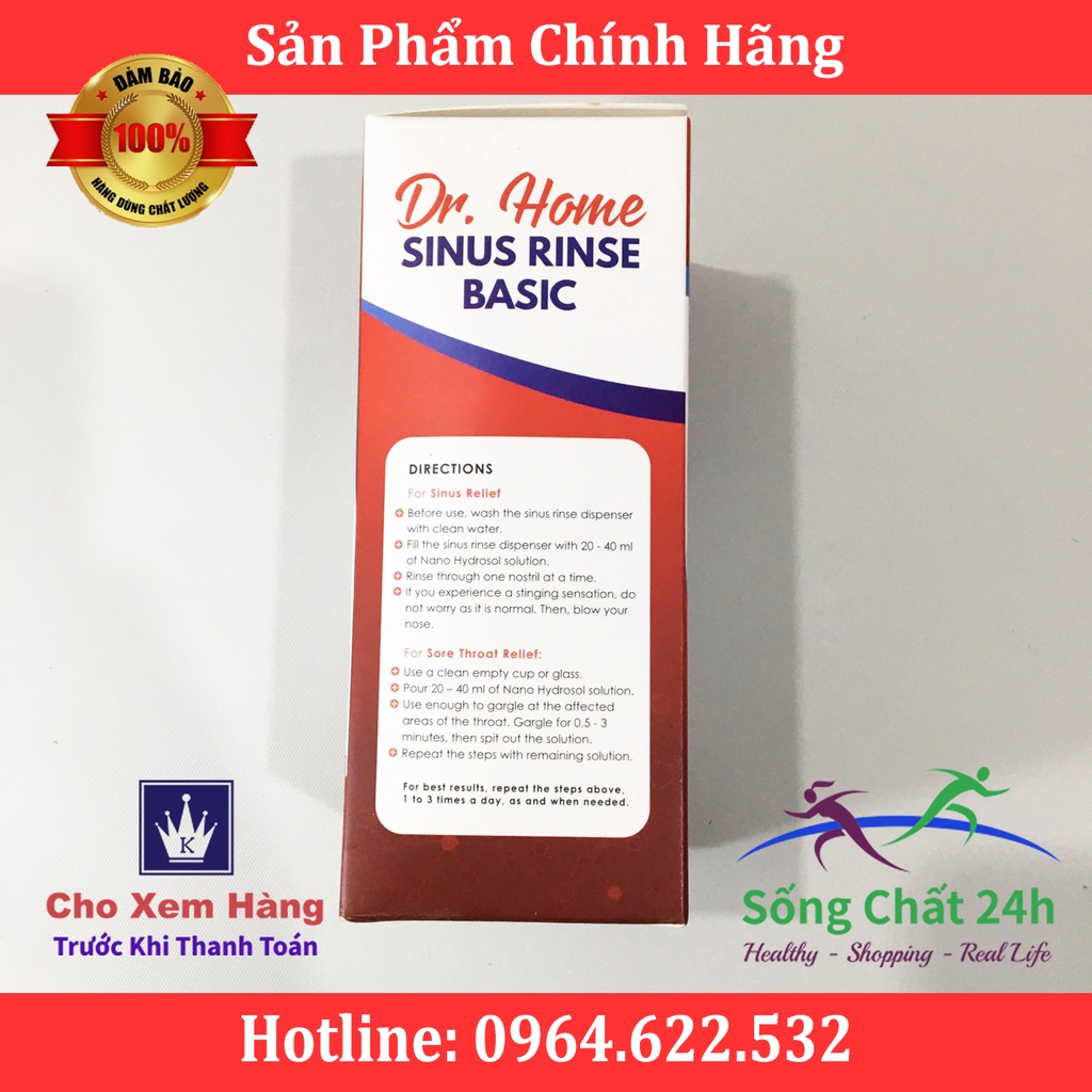 Bình Rửa Mũi Sinus Rine Basic Tốt Nhất - Sống Chất 24h