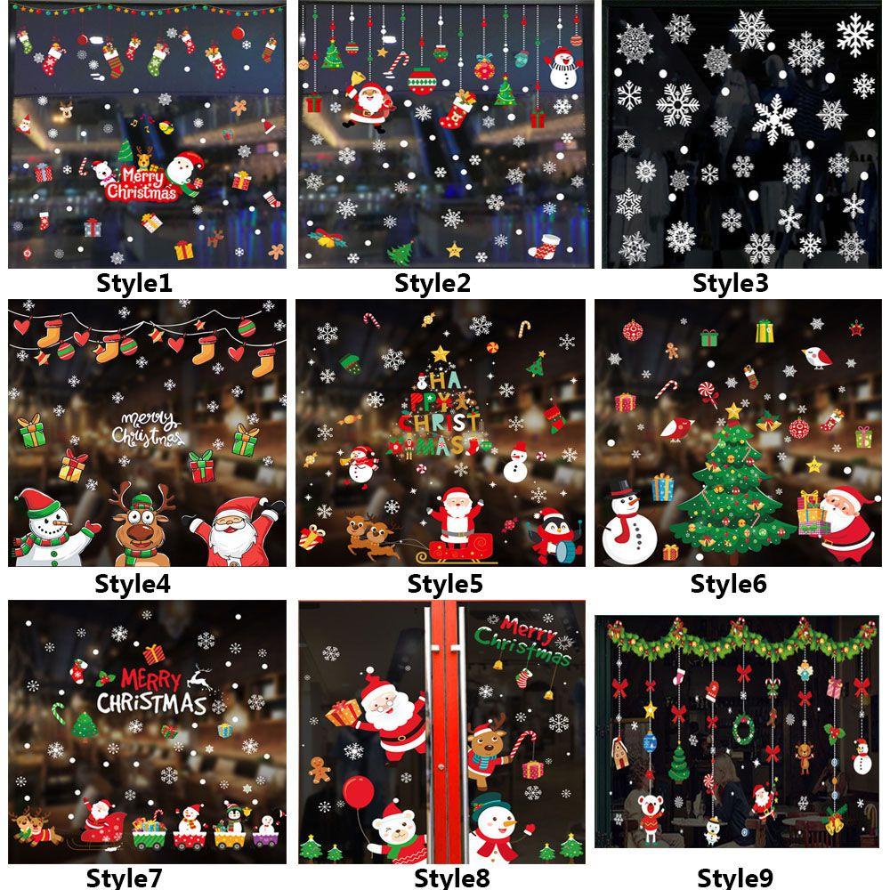 Sticker Dán Tường Trang Trí Chủ Đề Giáng Sinh Năm Mới