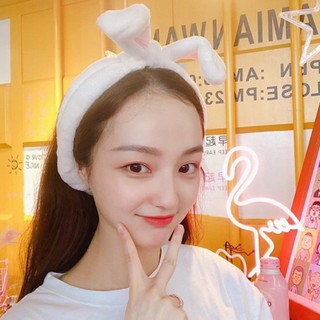 Băng đô skincare tai thỏ Hàn Quốc