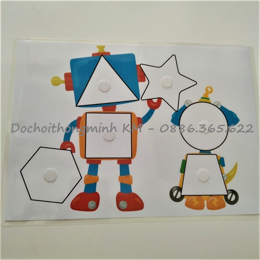 HỌC LIỆU CHO BÉ - Hình khối robot