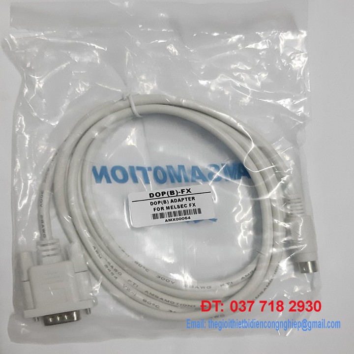 Cáp kết nối HMI Delta với PLC Mitsubishi DOP-FX - DOP-B-FX