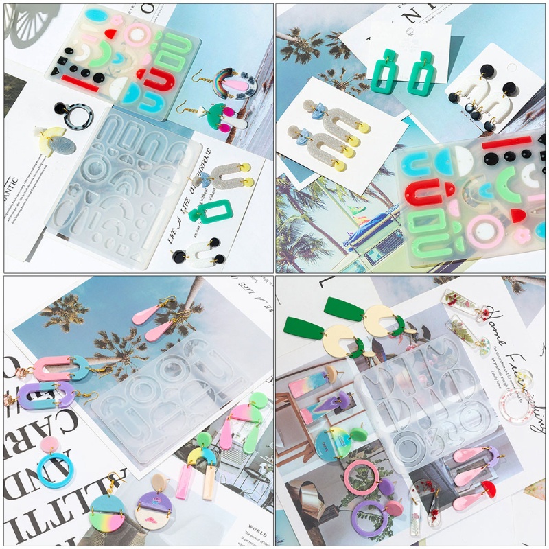 Sa Khuôn Silicone Làm Bông Tai Thủ Công DIY