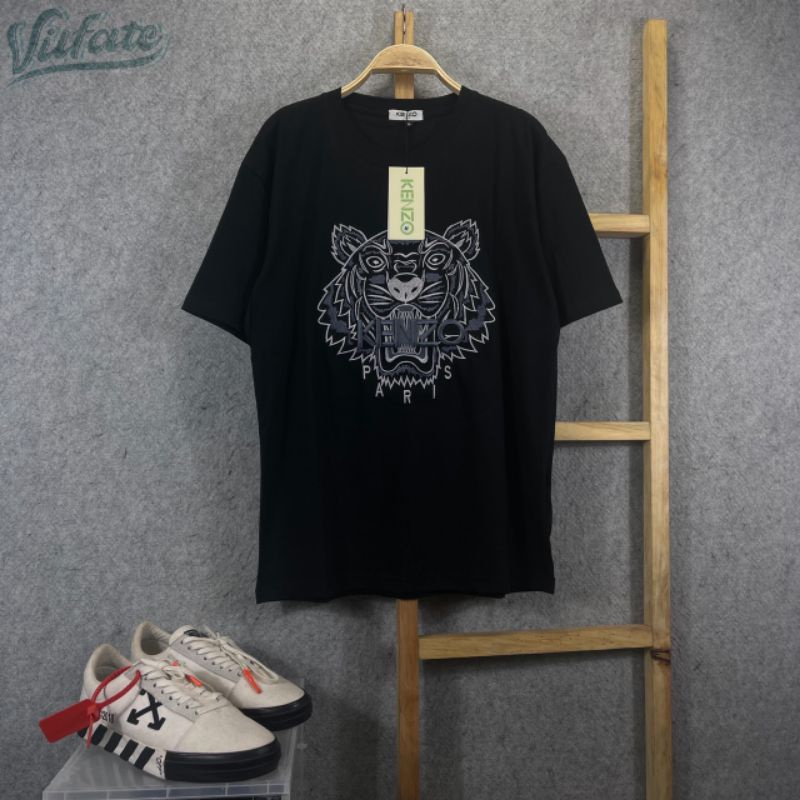Áo Thun Ngắn Thêu Kenzo