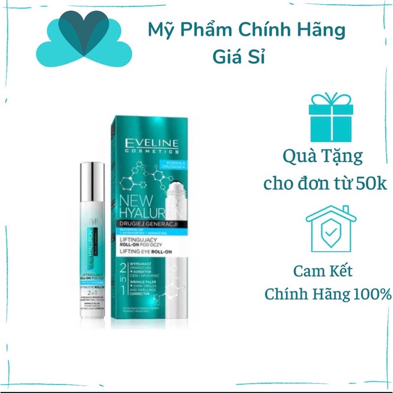 Bút lăn mắt Eveline Cosmetic New Hyaluron 15ml