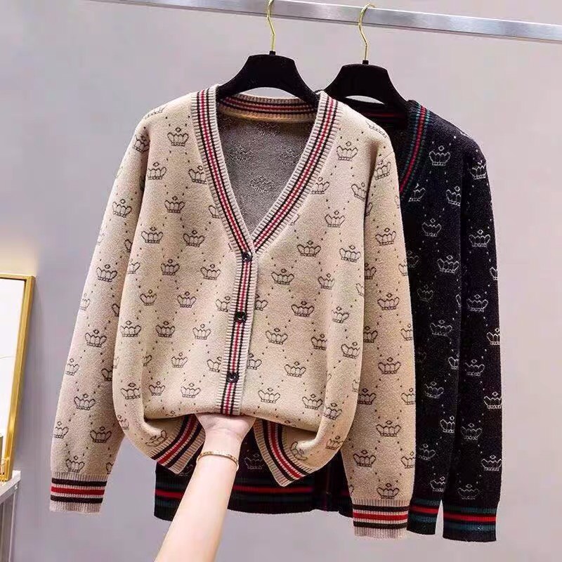Áo Cardigan Len,ÁO Khoác Nữ Dệt Kim Tay Dài Chất Đẹp Hàng Quảng Châu Xiaozhainv vn TK2A4