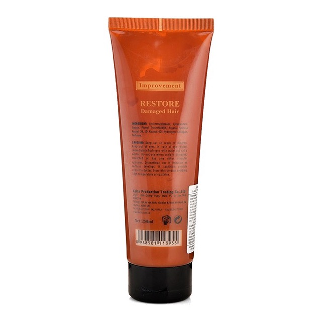 Kem xả khô phục hồi tóc cao cấp Lacei 250ml màu nâu đà