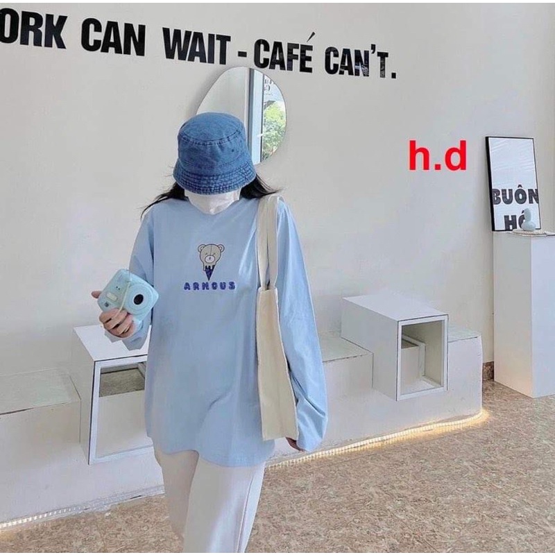 Bộ áo gấu ARMOUR +quần kaki trắng HD11