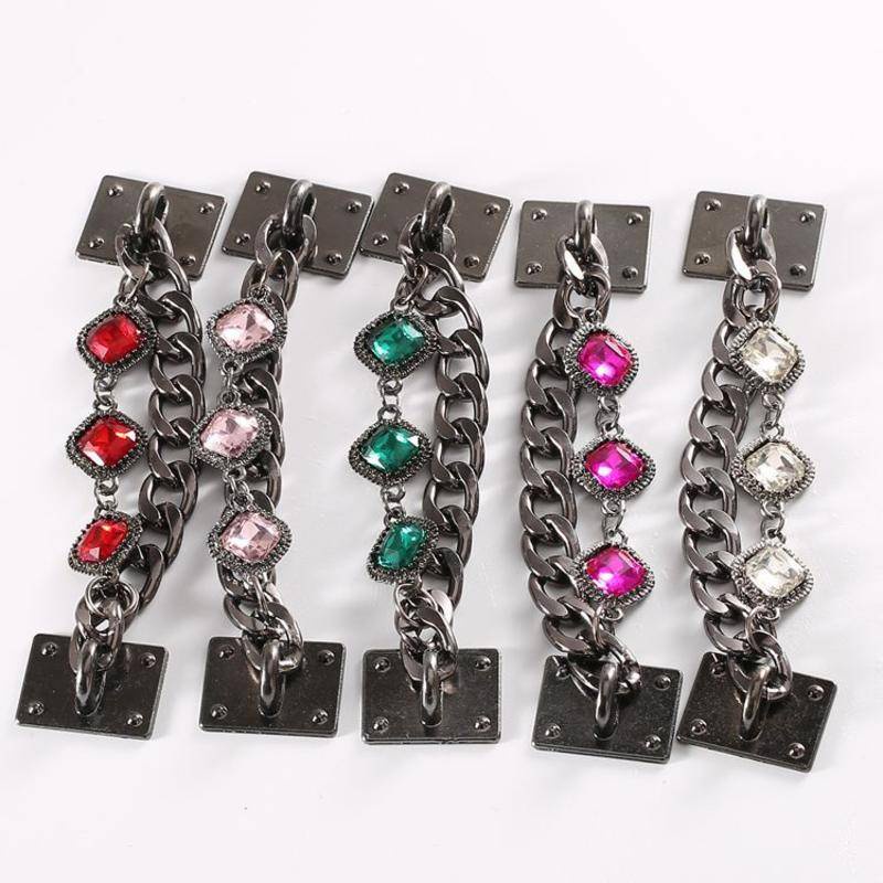 Phụ Kiện Nút Gắn Giày Thời Trang Cá Tính#Loạt Đá Quý Kim Loại