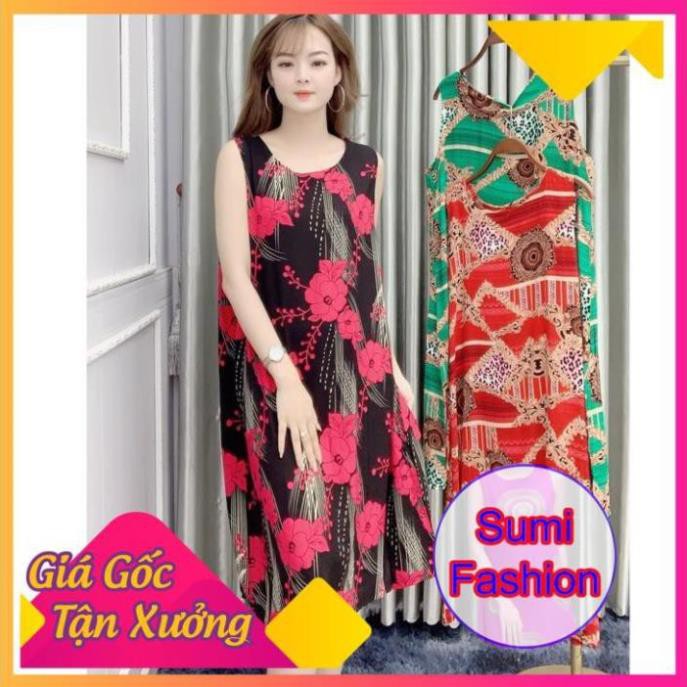 [Sale Khủng] Váy Lanh Xuông, Kiểu Đầm Cho Bà Bầu Đẹp, Siêu Mềm Mịn Thoải Mái Khi Mặc, SUMIFASHION