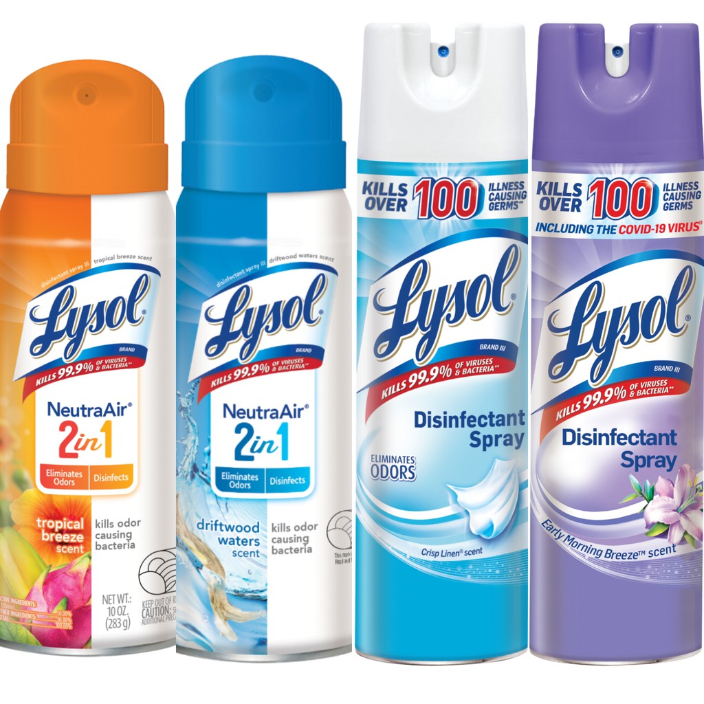 Lysol xịt phòng Neutra Air 2 in 1 khử trùng khử mùi ( hàng Mỹ )