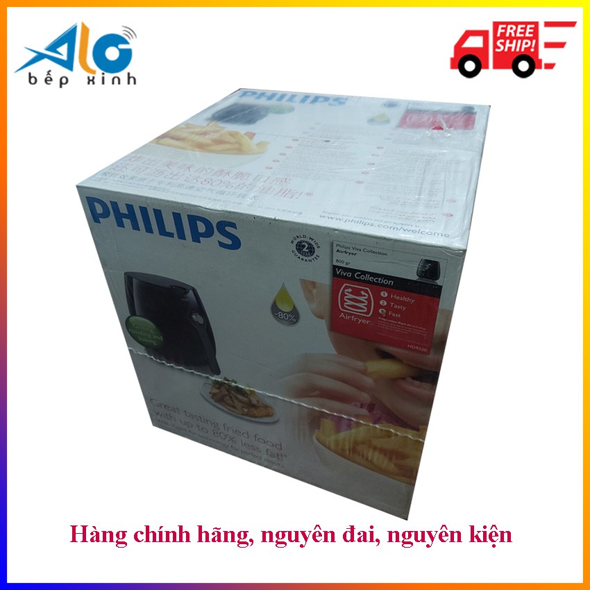 [Mã ELHADEV giảm 4% đơn 300K] Nồi chiên không dầu Philips HD9220 - Alo Bếp Xinh