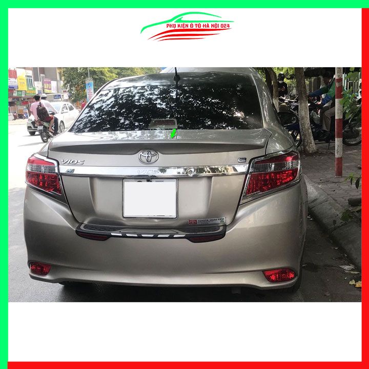 Đuôi gió sau xe liền cốp Vios 2014-2018 hàng mộc chưa sơn