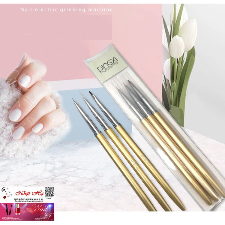 Bộ Bút Cọ Vẽ Móng Tay DingXi Cao Cấp Japan Nail Art Brush